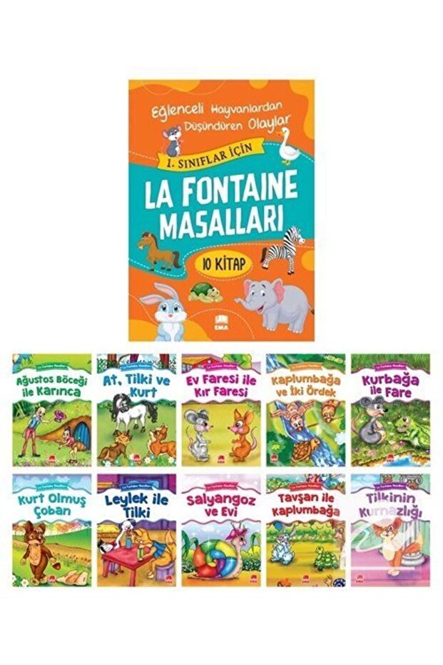 La Fontaine Masalları (10 KİTAP TAKIM - BÜYÜK BOY)
