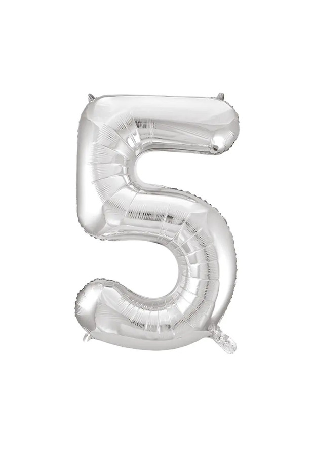 1 pc 34 inch 76 cm silver foil balloon helium balloon 5 years old balloon 5 number balloon