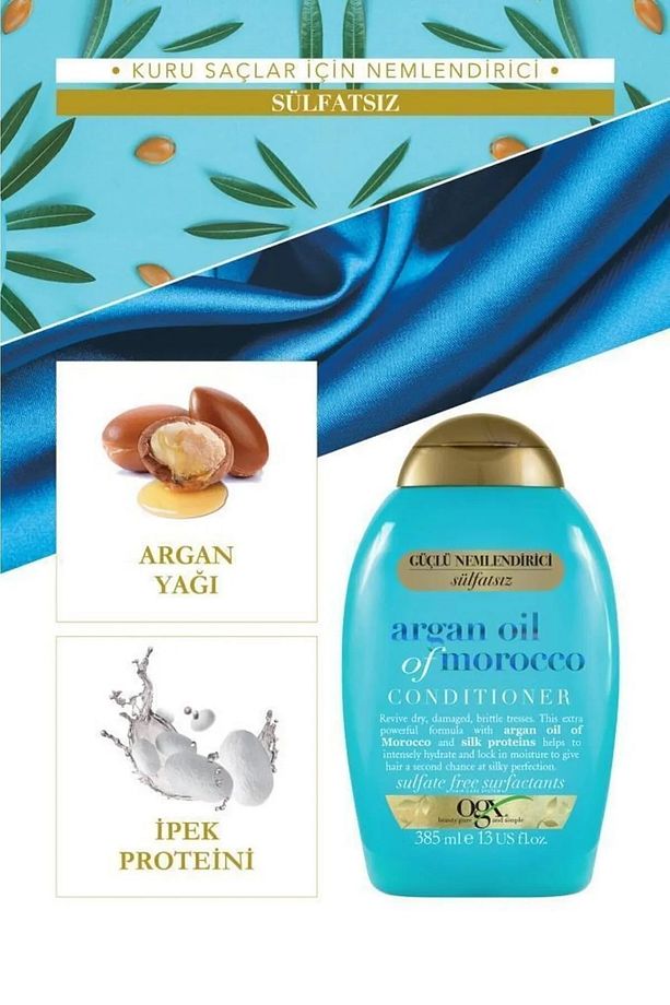 Argan Oil Of Morocco Sülfatsız Şampuan 385 ml Yağ 100 ml - 3