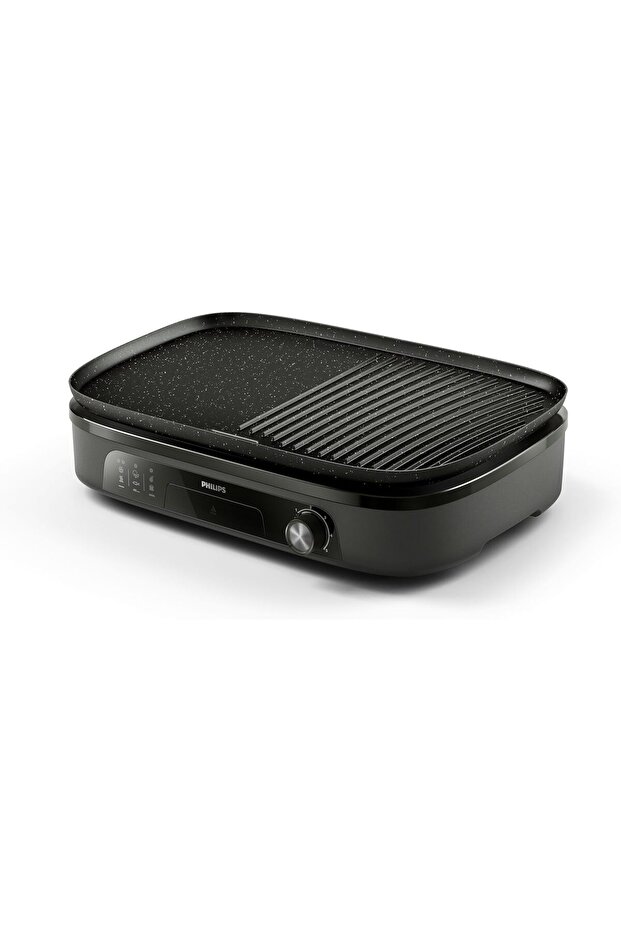 شواية طاولة - 2400 وات، مفتوحة 180 ° مسطح HD6210/90