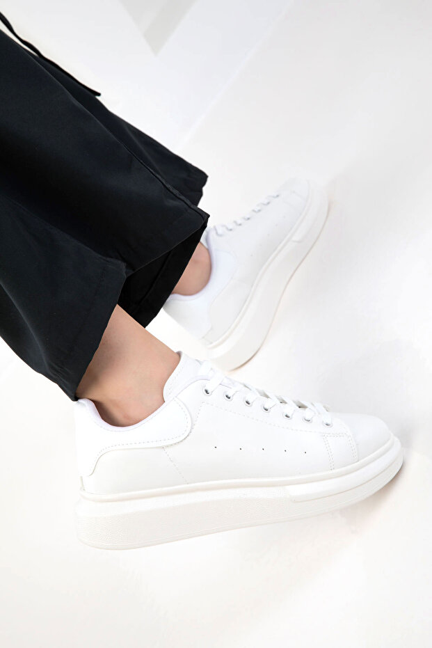 Beyaz Kadın Sneaker 15732 - 1