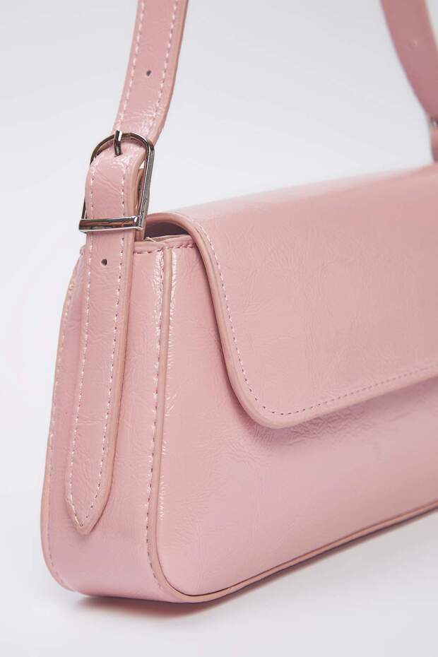 Açık Pembe Kadın Mini Boy City Omuz Çanta TAKSS25OC00035 - 4