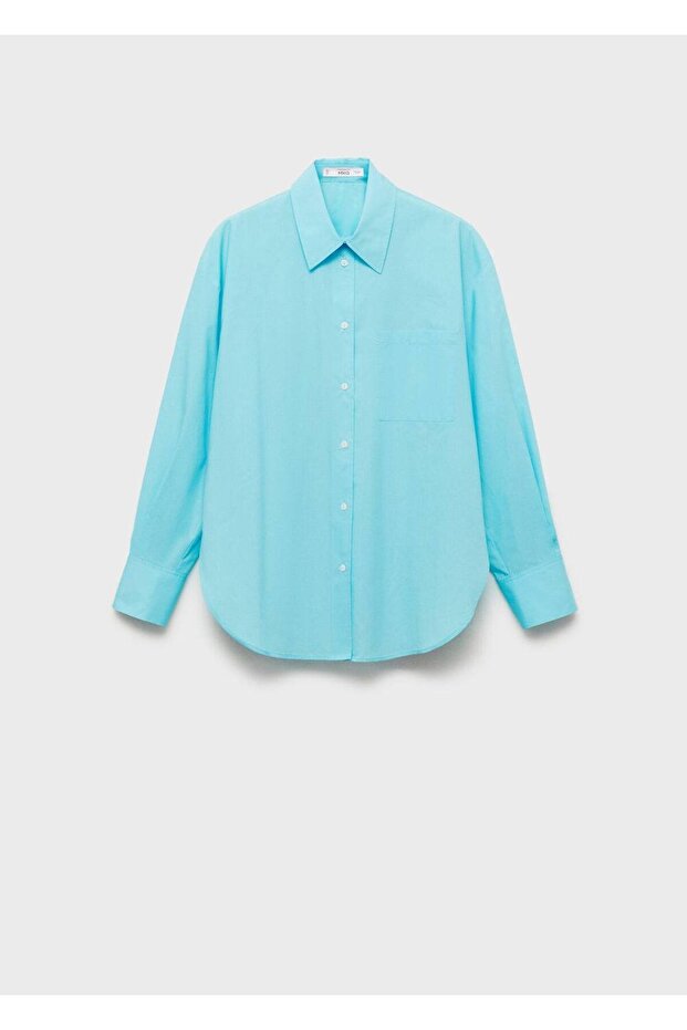 Geniş Kesim Poplin Gömlek - 3