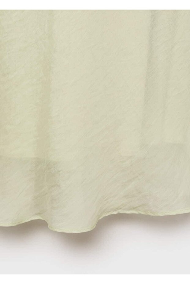 Kırışık görünümlü midi elbise - 8