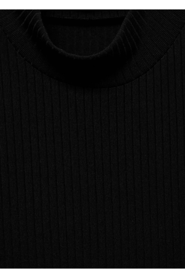 Kombine triko kısa elbise - 5