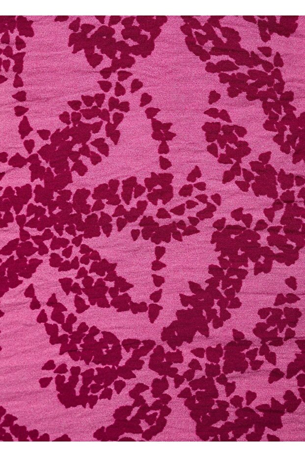 Desenli halter yaka bluz - 6