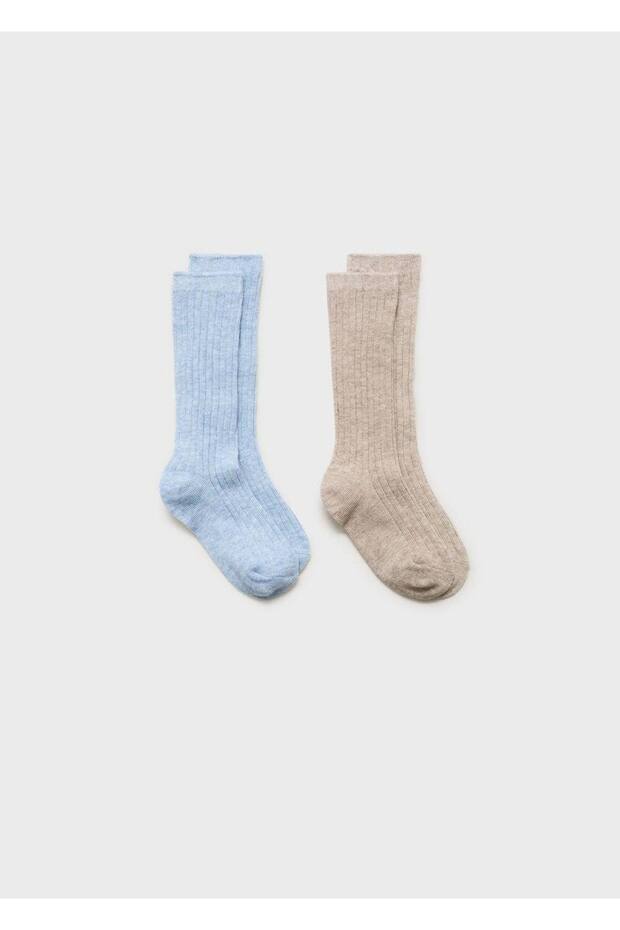 2-teilige elastische Stricksocken - 1