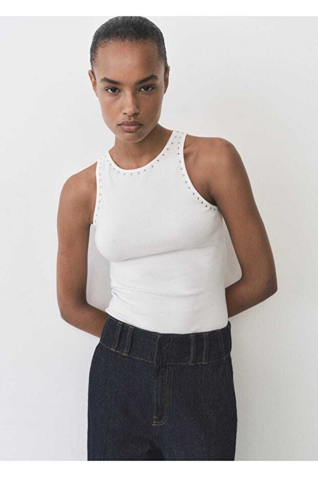 Pamuk üst perçin detay - 1