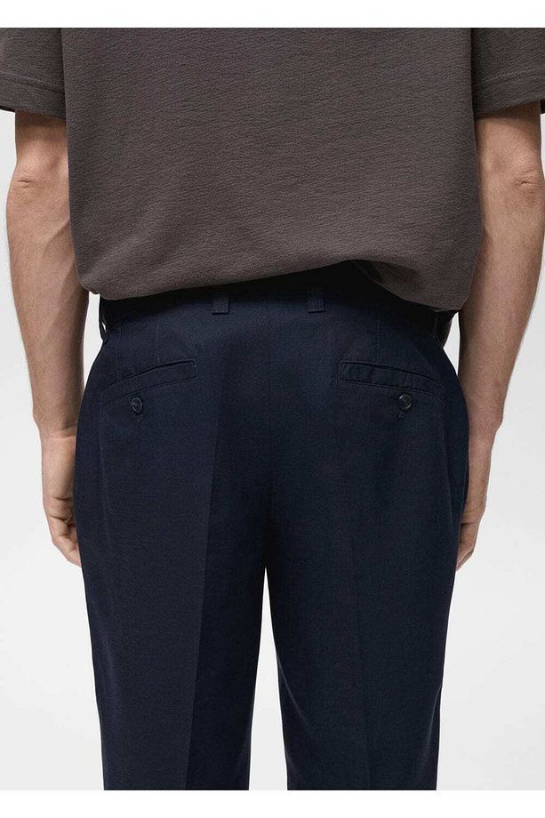 Regular fit keten pantolon - 6