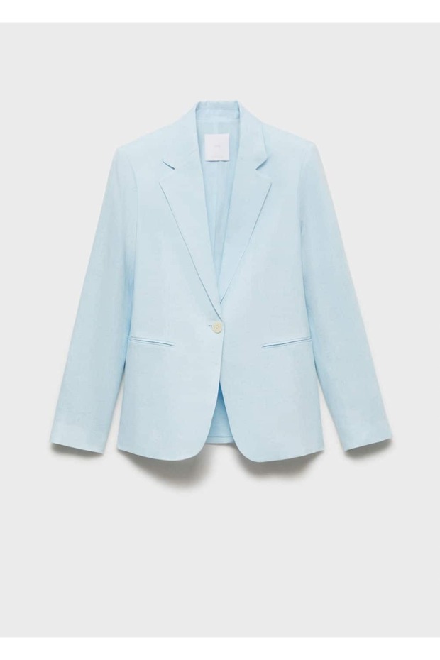 Keten blazer ceket - 3