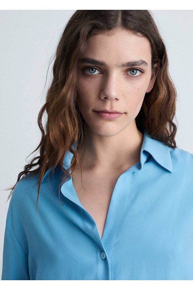 Lyocell akışkan gömlek - 7