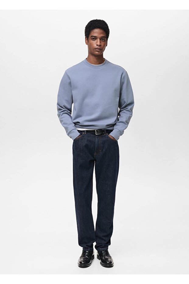 Regular kesim pamuklu sweatshirt - 2