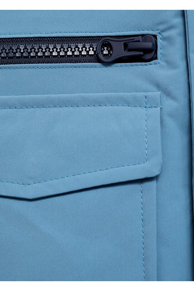 Astarı kapitoneli su geçirmez parka - 5