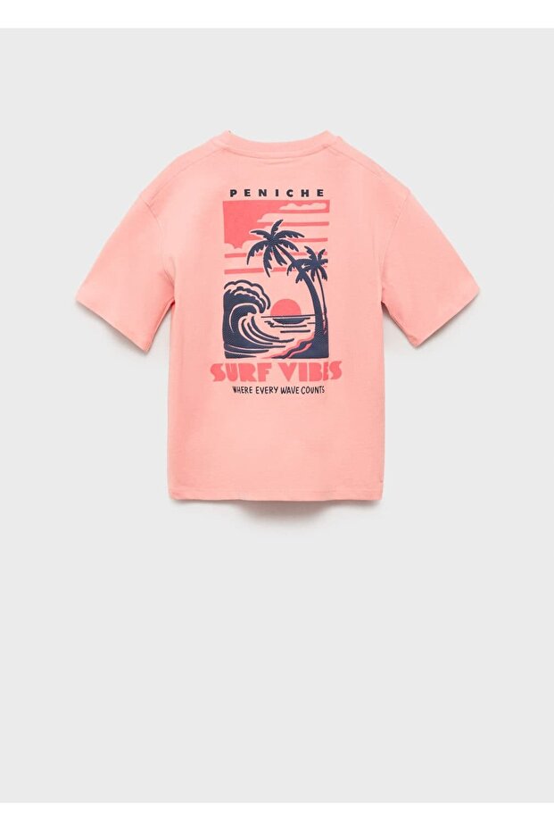 Sörf baskılı tişört - 2