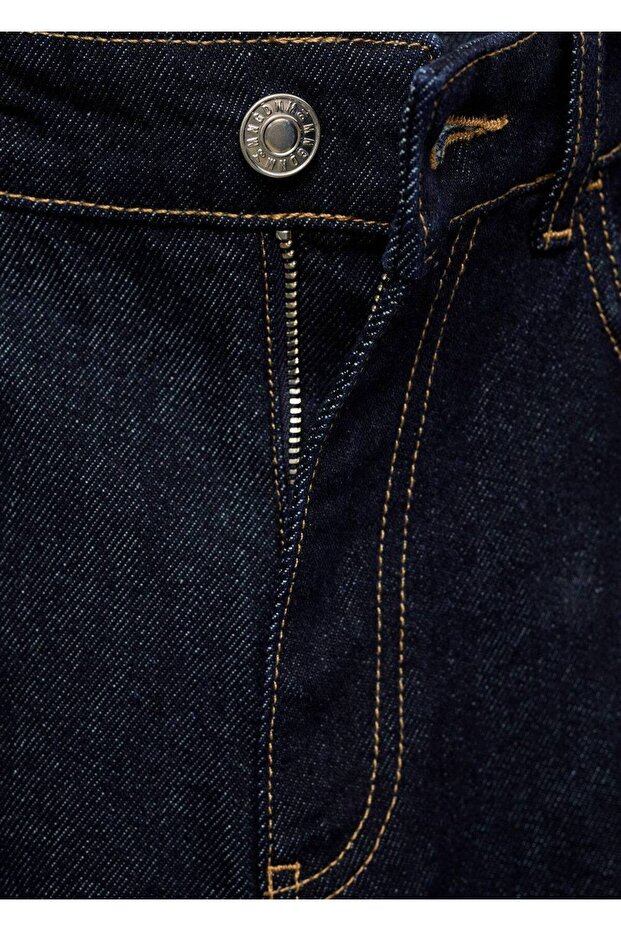 Wideleg Crop Dikişli Jean - 8