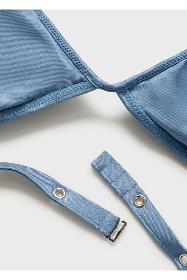 Delikli Üçgen Bikini Üstü - 6