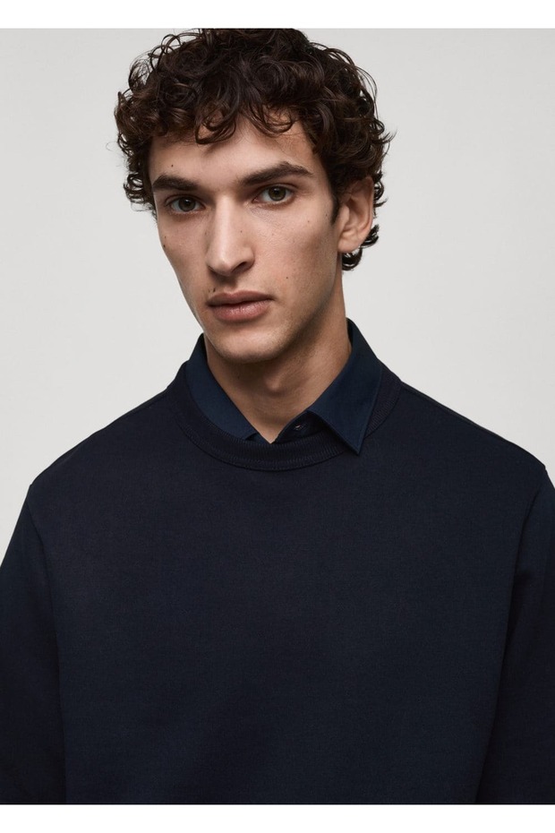 Regular kesim pamuklu sweatshirt - 7