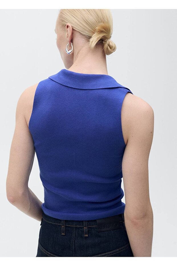 Polo yaka triko bluz - 4