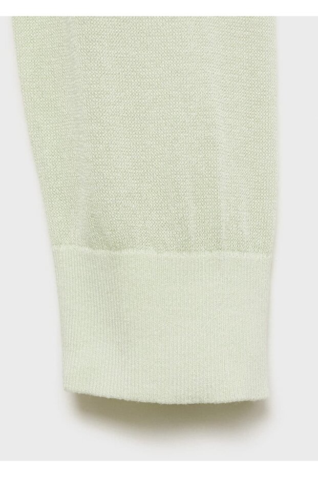 Triko Crop Yarı Saydam Hırka - 7