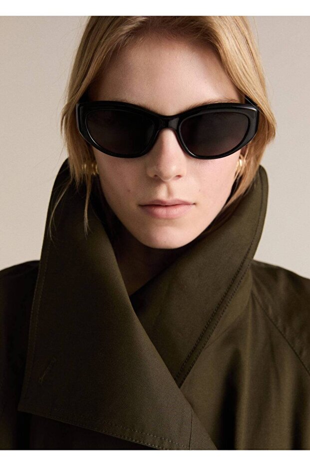 Çift düğmeli uzun trençkot - 8