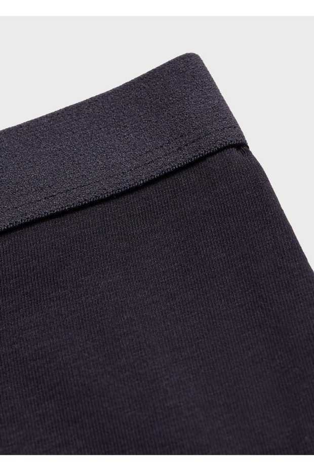 3'lü mavi pamuklu boxer seti - 2