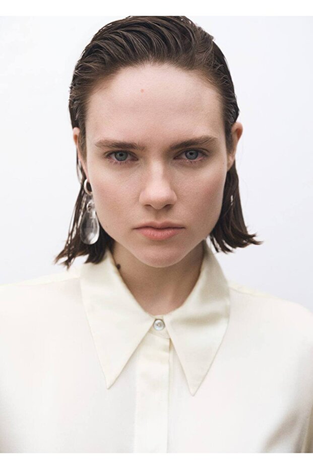 Saten ipek gömlek - 6