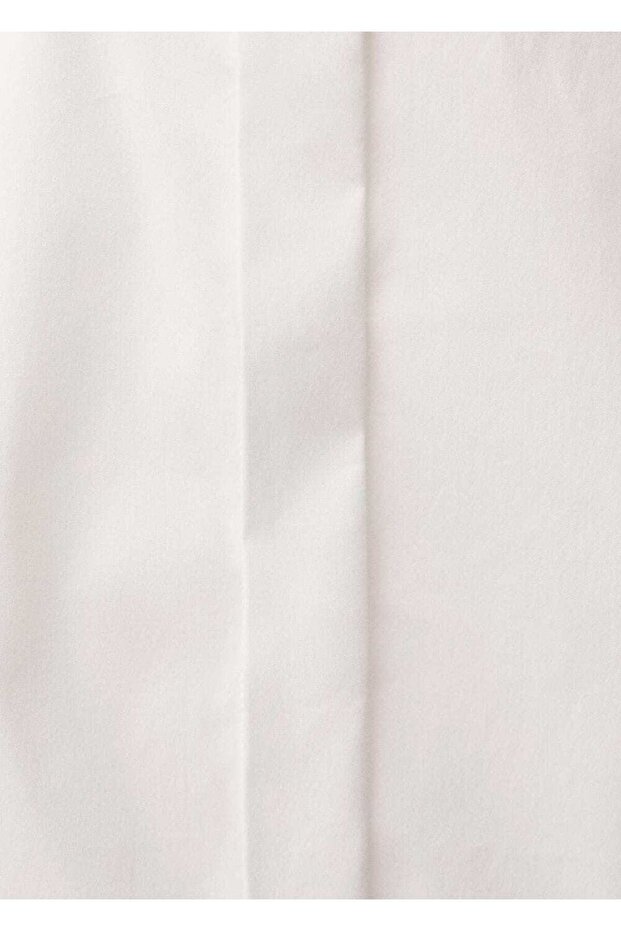 Bedene oturan poplin gömlek - 8