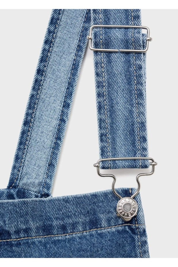 Düz kesim kot salopet - 5