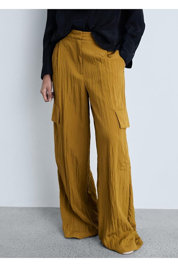 Dokulu kargo pantolon - 1