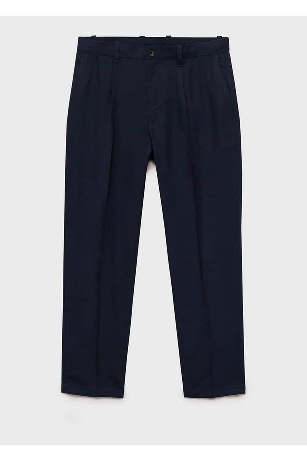 Regular fit keten pantolon - 3