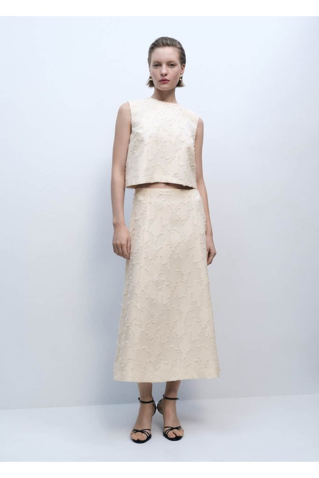 Dokulu cropped bluz - 2