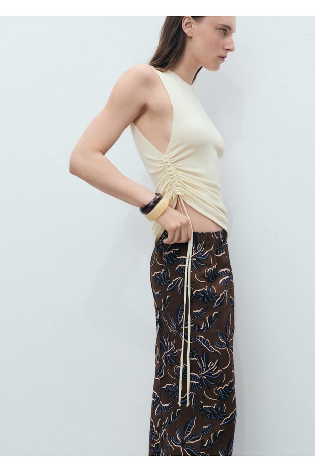 Oversize Desenli Pantolon - 8