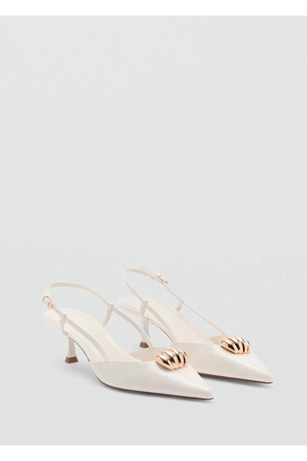 High Heel Shoes with Metallic Details