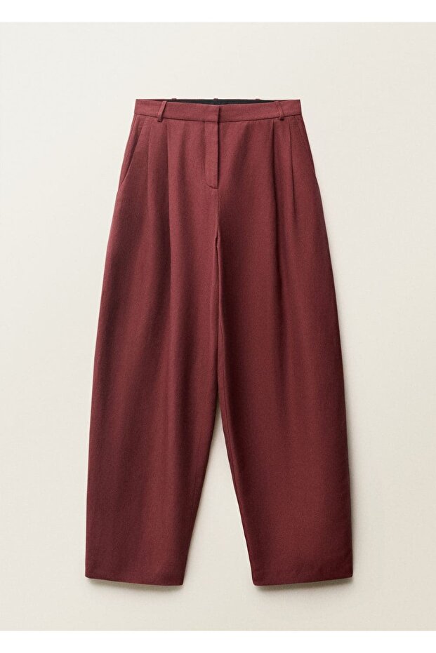 Wideleg keten karışımlı pantolon - 3