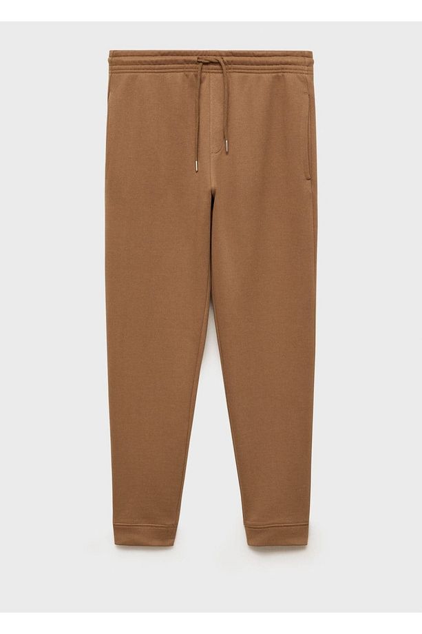 İpli Pamuklu Jogger Pantolon - 3