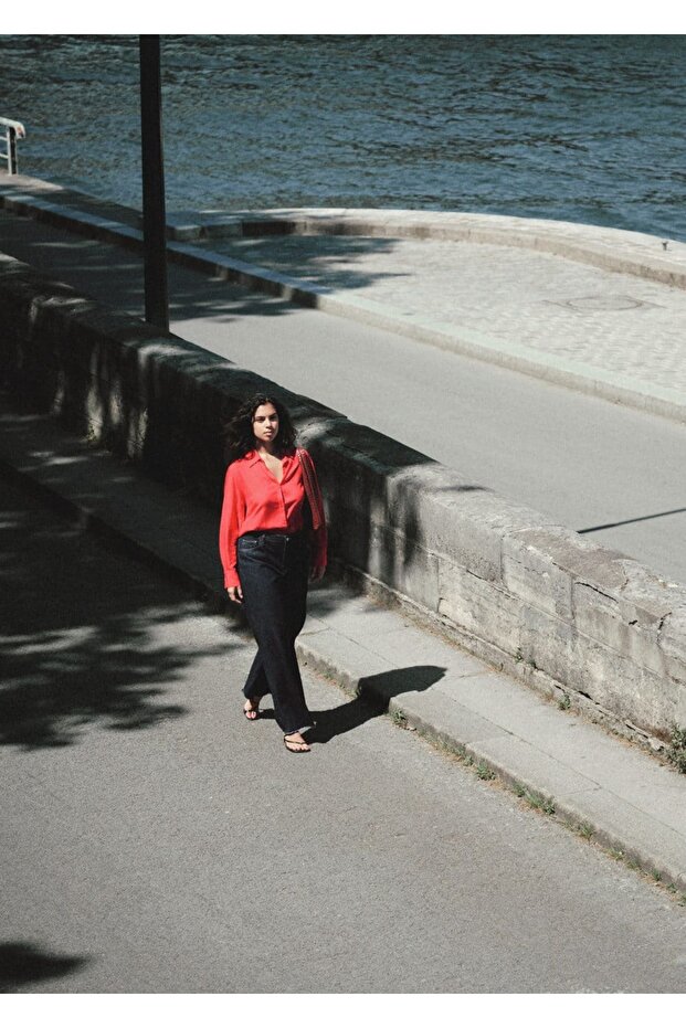 Lyocell akışkan gömlek - 6