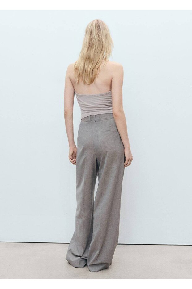 Halter yaka kruvaze bluz - 4