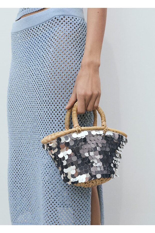 Stras detaylı triko etek - 7