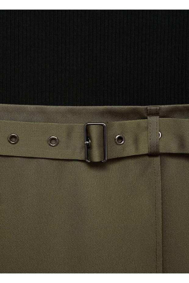 Saten görünümlü elbise - 6