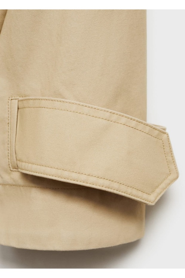 Pamuklu oversize parka - 8