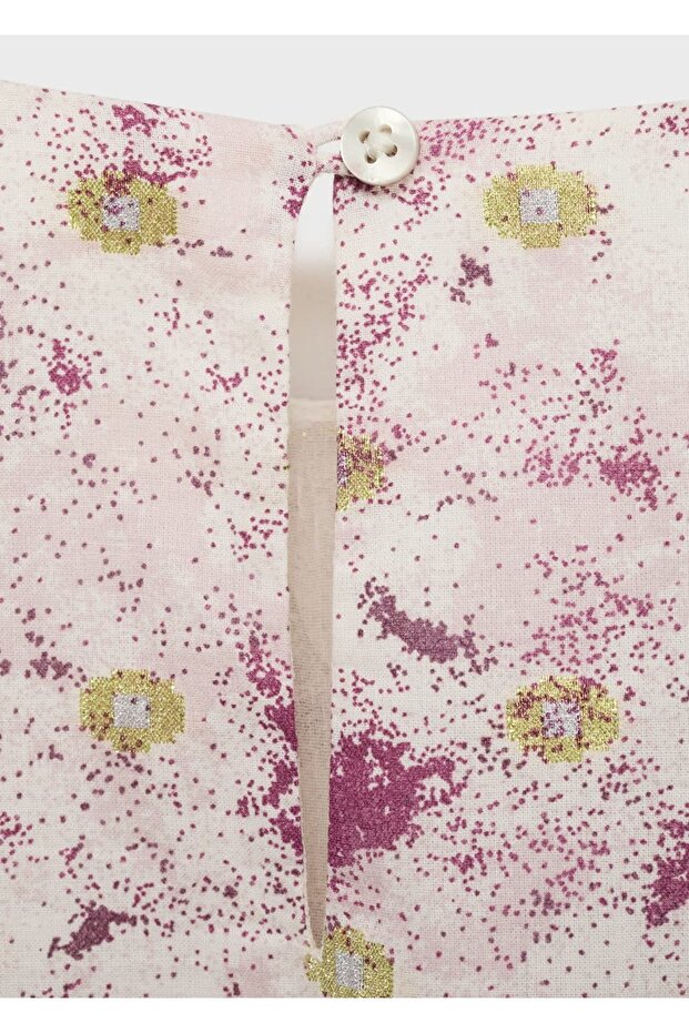 Desenli kısa elbise - 3