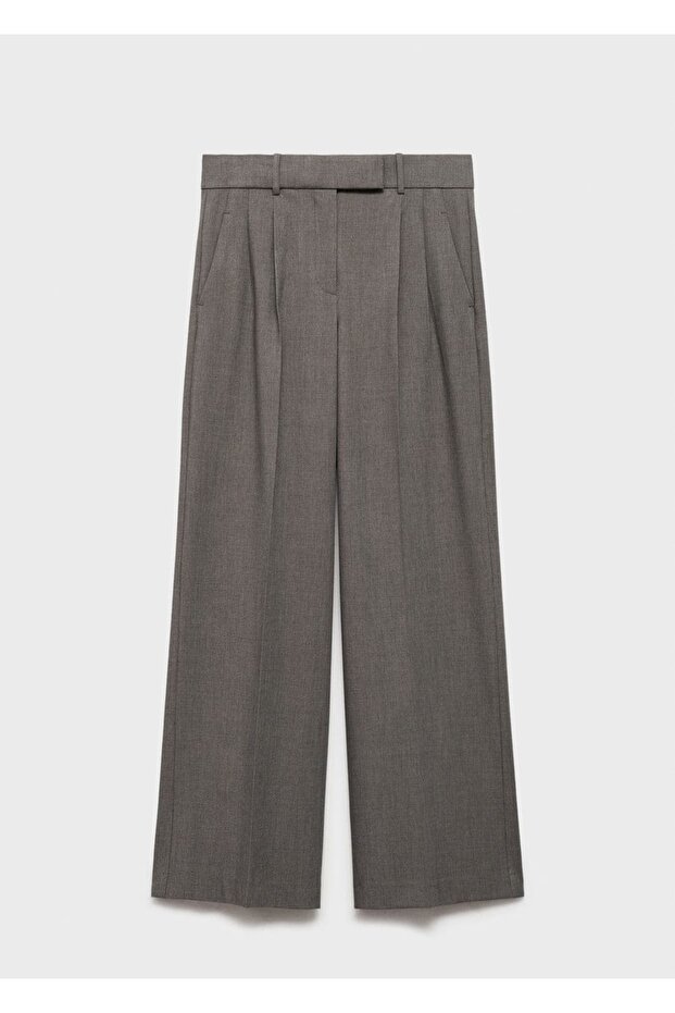 Wideleg kumaş pantolon - 3