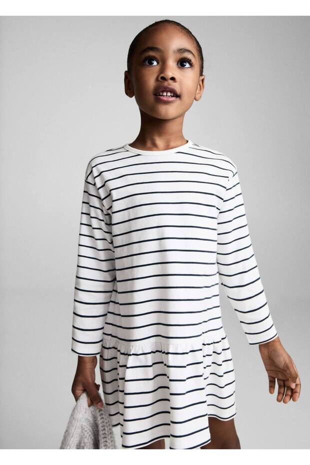 Striped cotton dress