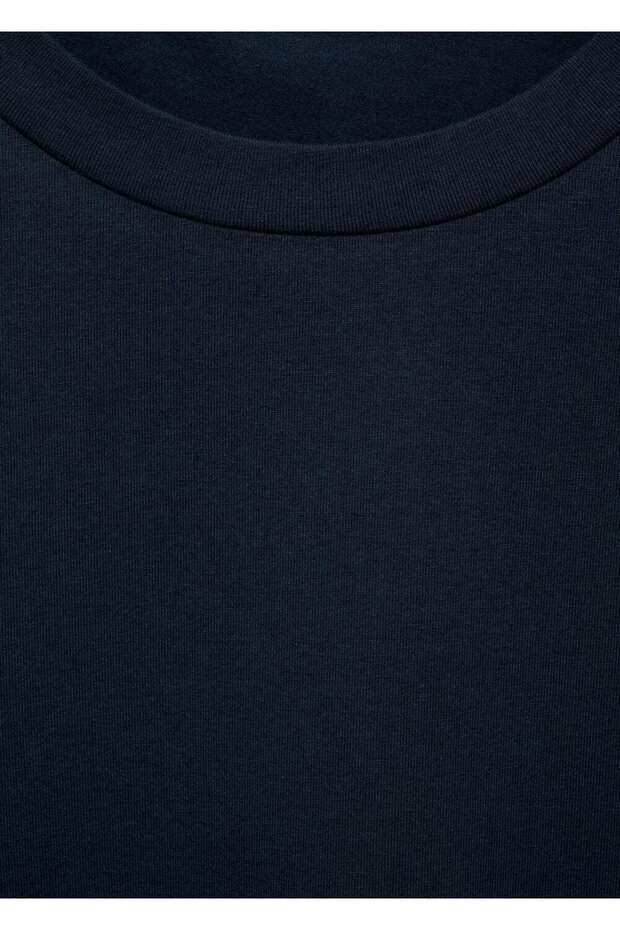 Pamuklu streç tişört - 7