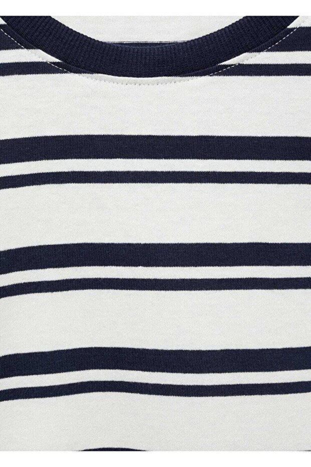 Βαμβακερό ριγέ μπλουζάκι - 6