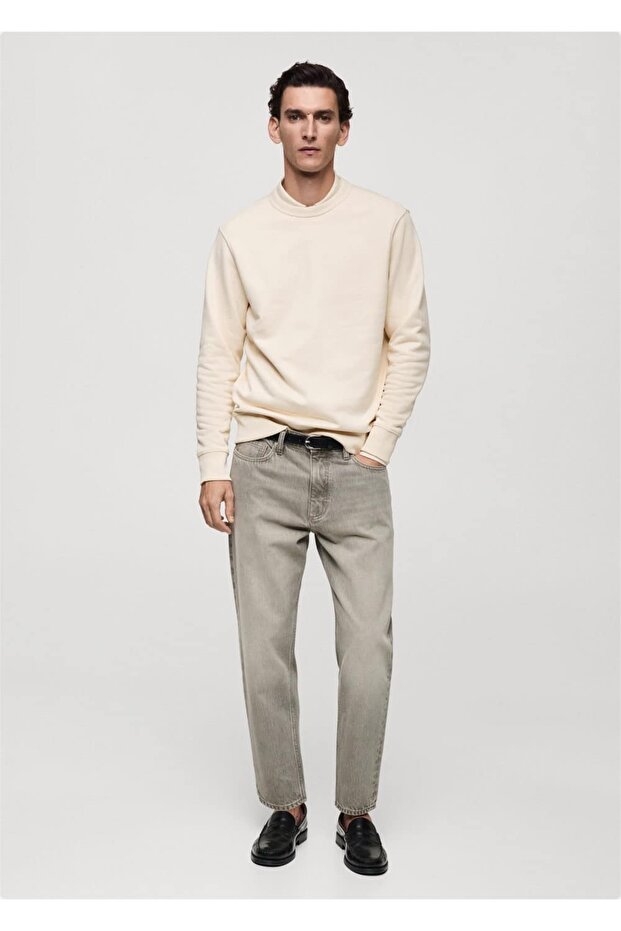 Regular kesim pamuklu sweatshirt - 2