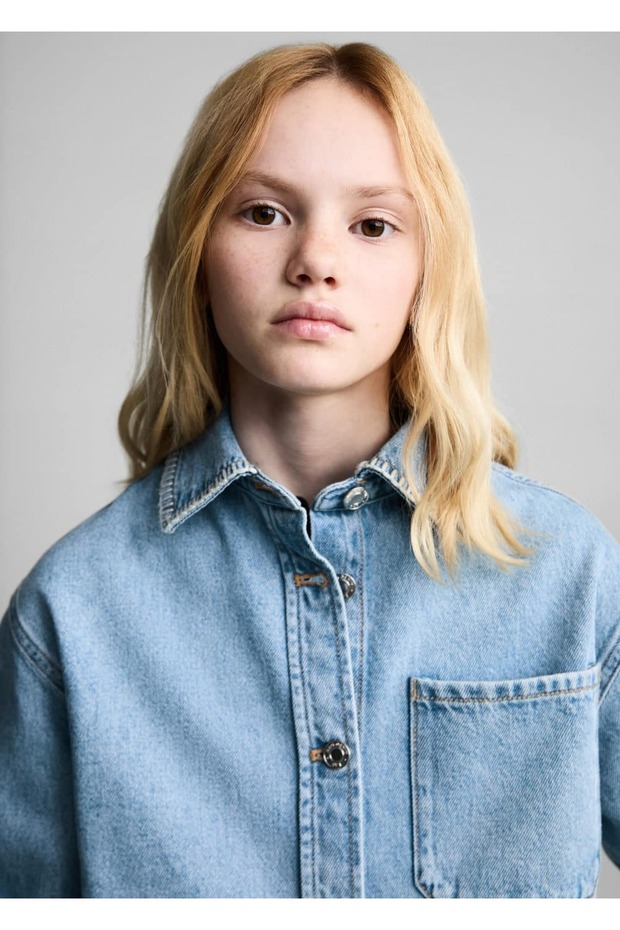 Crop Denim Ceket - 8