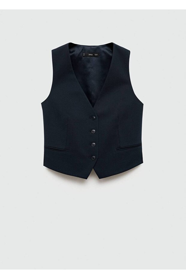 Düğmeli takım yelek - 3