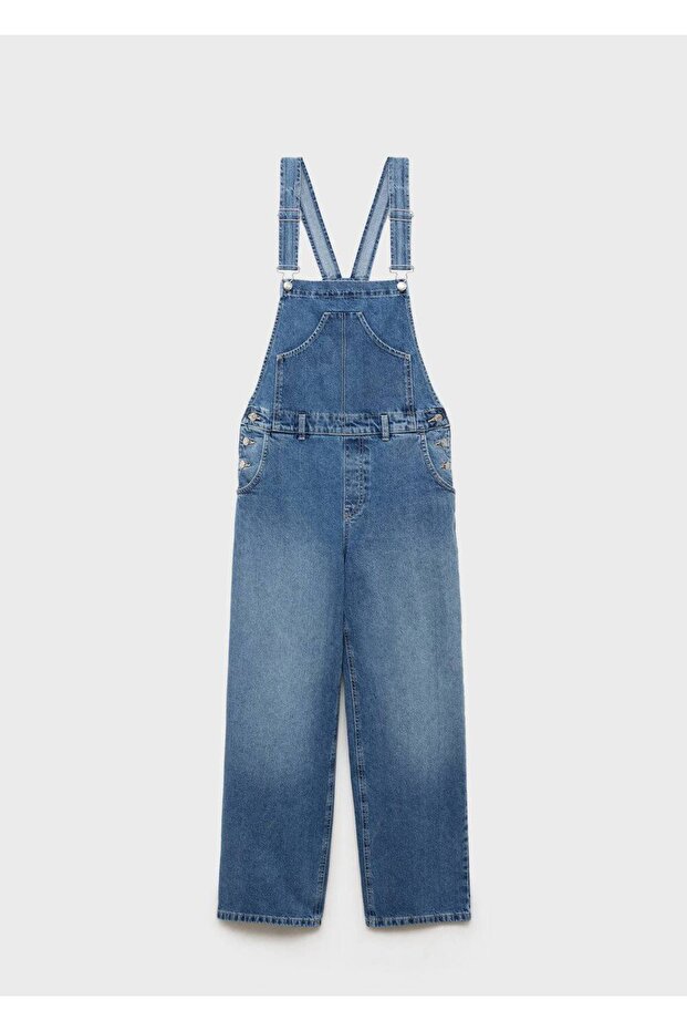 Düz kesim kot salopet - 3