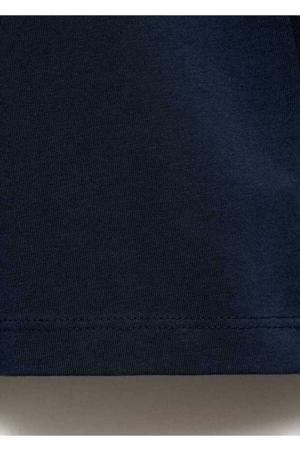 Pamuklu streç tişört - 8